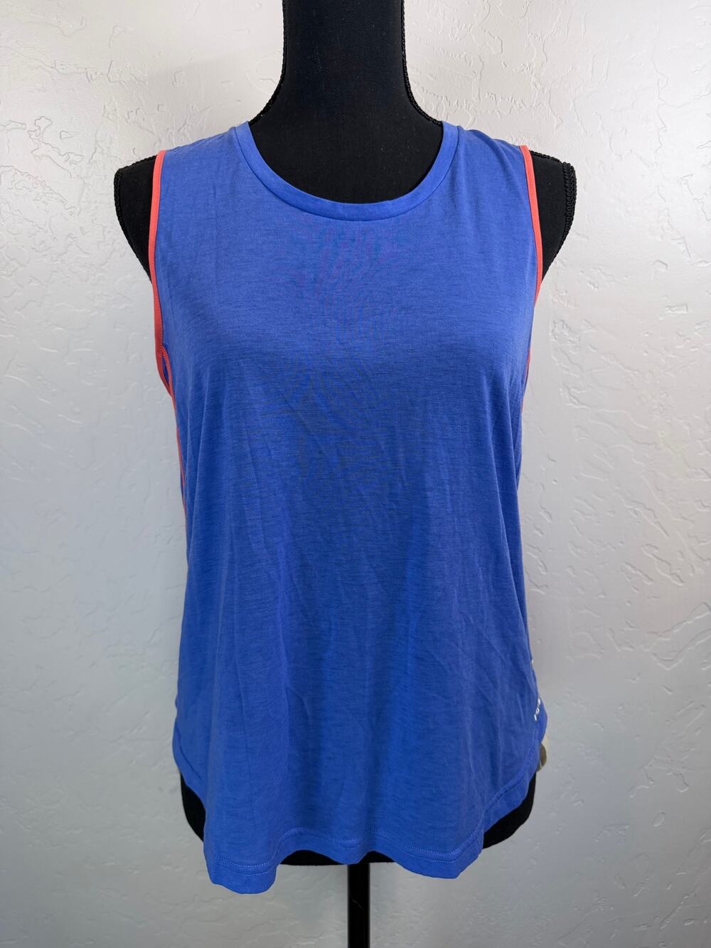 Kari Traa Wool Blend Athletic Tank Top Blue Coral Women’s M